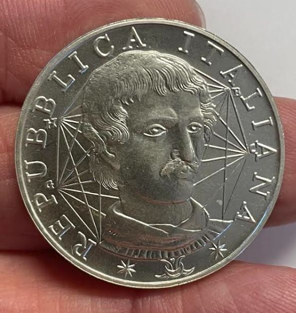 NL* ITALIA 1000 Lire ARGENTO 2000 GIORDANO BRUNO  FIOR DI CONIO da divisionale