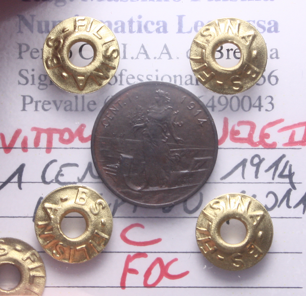 NL* VEIII Italia 1 CENTESIMO 1914 ITALIA SU PRORA FDC Perizia Filisina Massimo
