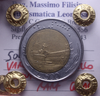 NL* Italia 500 LIRE 1985 TONDELLO DECENTRATO RARA QFDC Perizia Filisina Massimo
