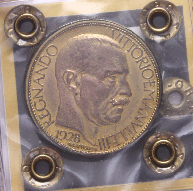 NL* VEIII BUONO 2 LIRE 1928 FIERA di MILANO NC qFDC Perizia Jan Groborz