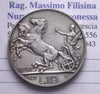 NL* VEIII ITALIA 10 Lire Argento BIGA 1927** 2 rosette eccellente come foto