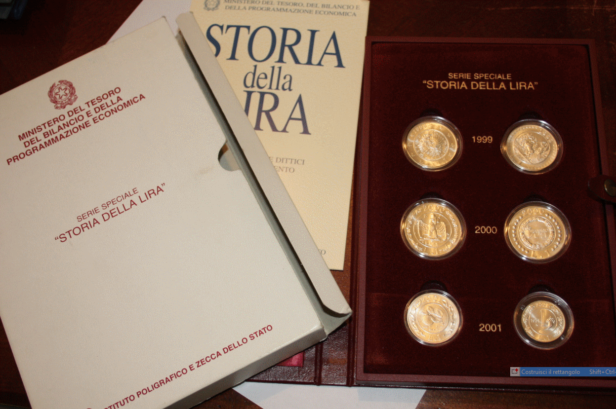 NL* ITALIA SERIE COMPLETA STORIA LIRA 3 Trittici Argento 1999 2000 2001 FDC set