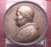 NL* ROMA PAPA PIO IX Medaglia Bronzo 1876 XXXI FIRENZE CATTOLICA CONGRATULANTE