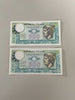 NL* ITALIA Lotto 2 banconote 500 LIRE MERCURIO FDS 14 FEBBRAIO 1974