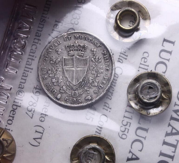 EN* CARLO FELICE 25 CENTESIMI SILVER 1830 TURIN R2 QBB Luciani Luca Appraisal