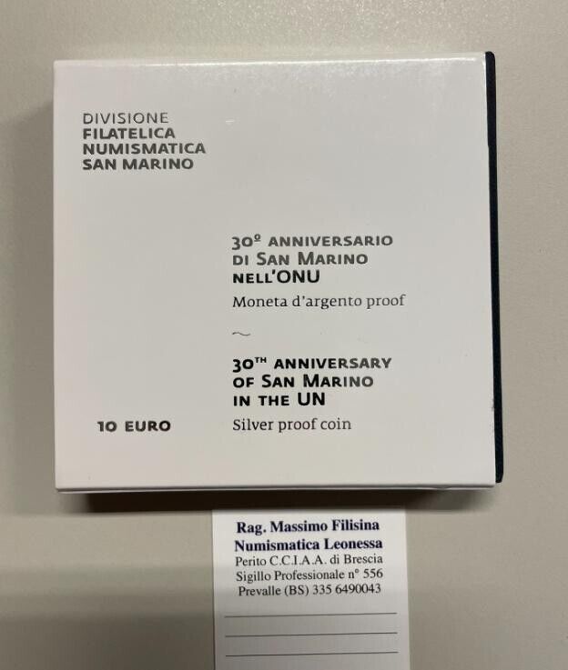 EN* SAN MARINO 10 EURO Silver 2022 SAN MARINO IN THE UN PROOF Mint set