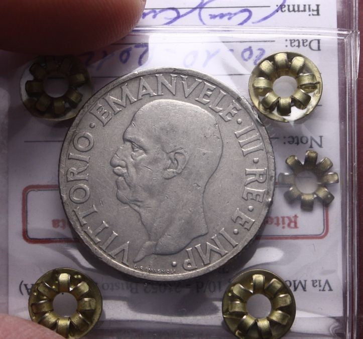 NL* VEIII ITALIA 1 LIRA IMPERO 1936 XIV RARA BB Perizia Castagna Cesare