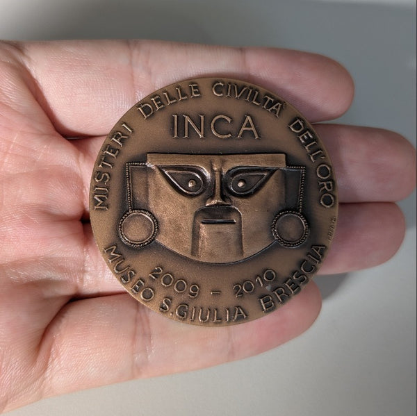 NL* BRESCIA Medaglia Bronzo NATALE 2009 E CIVILTA' INCA MUSEO S. GIULIA Medici