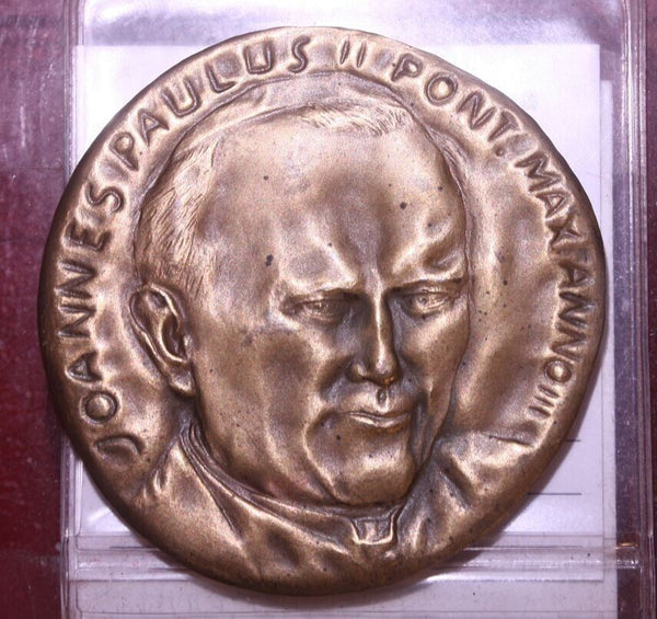 NL* ROME Vatican POPE JOHN PAUL II BRONZE Medal 1981 YEAR III BU