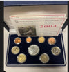 NL* ITALIA Divisionale 2004 9 Valori in EURO con 5 euro AG PROOF set NO CART