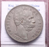 NL* UMBERTO I RE D'ITALIA Scudo da 5 LIRE ARGENTO 1879 ROMA Superba patina