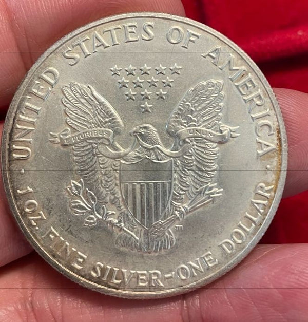 NL* STATI UNITI 1 DOLLARO ARGENTO 1992 1 ONCIA OZ ARGENTO PURO Liberty Walking *