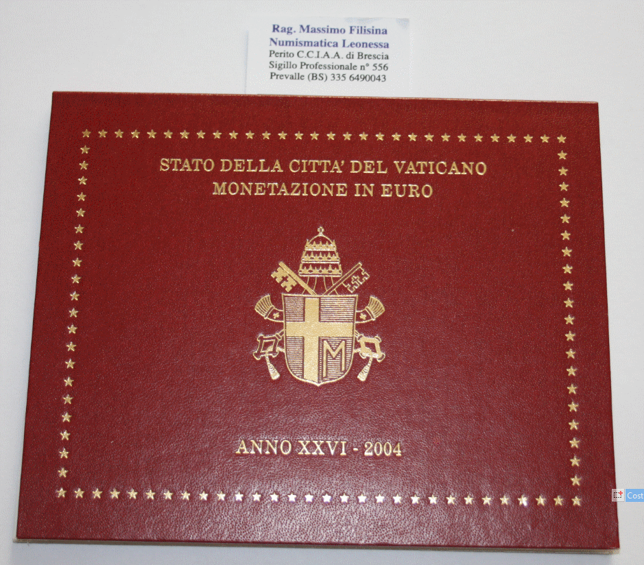 NL* CITTA'  Vaticano Papa GIOVANNI PAOLO II 2004 Divisionale 8 Valori FDC set