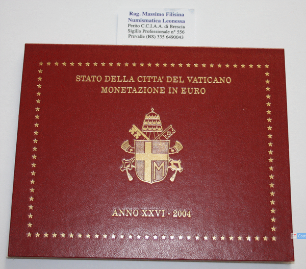 NL* CITTA'  Vaticano Papa GIOVANNI PAOLO II 2004 Divisionale 8 Valori FDC set