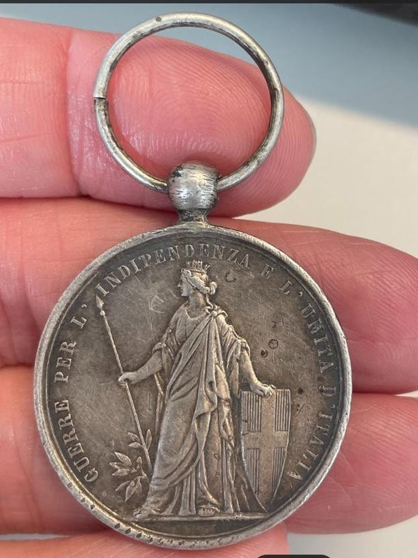NL* SAVOIA Medaglia Argento VEII GUERRE Per l'Indipendenza e Unità d'Italia