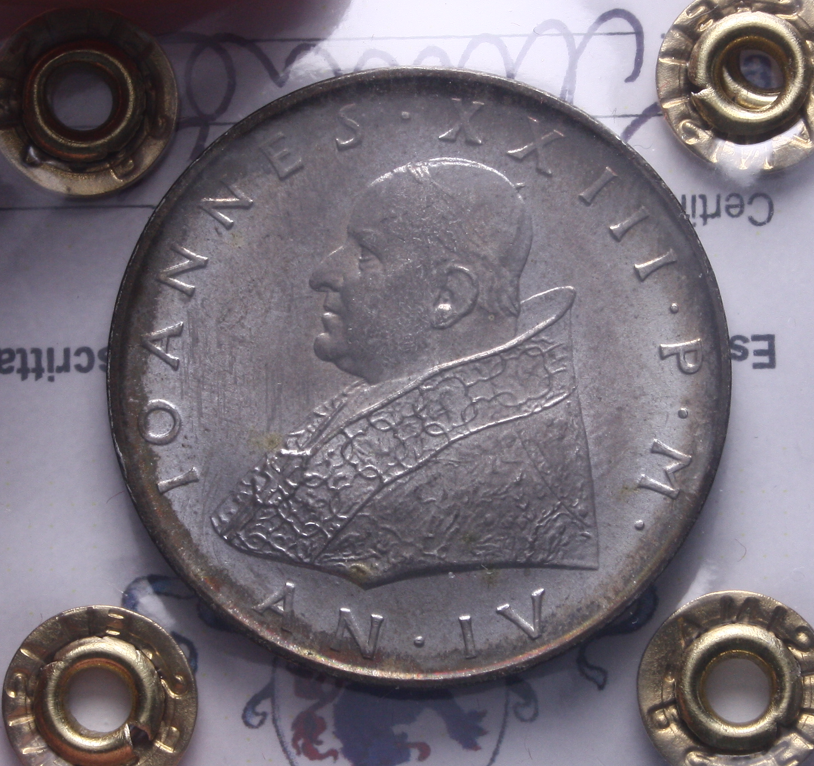 NL* Città del Vaticano GIOVANNI XXIII 500 Lire Ag 1962 QFDC/FDC Perizia Filisina