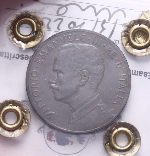 NL*VEIII Italia 5 CENTESIMI ITALIA SU PRORA 1918 QFDC Perizia Filisina Massimo *