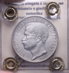 NL* VEIII RE D'ITALIA 2 Lire ARGENTO 1911 CINQUANTENARIO SPL+ Perizia Manfredini