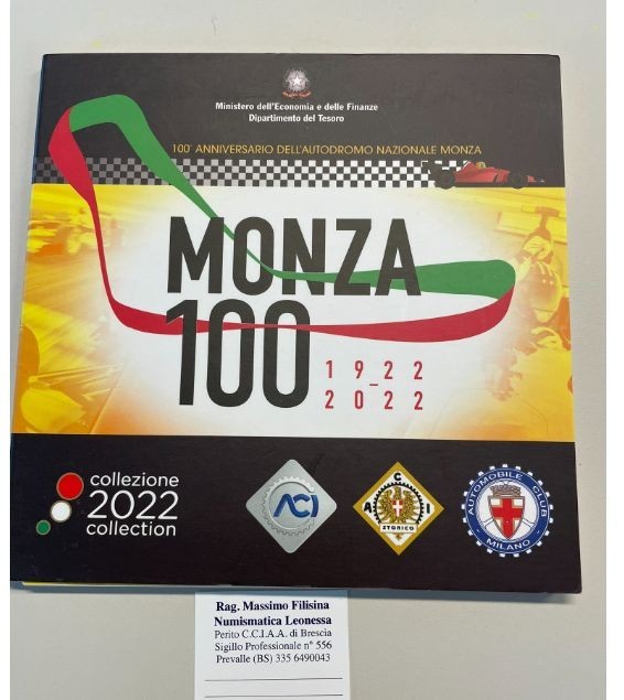NL* ITALIA Repubblica DIVISIONALE 2022 9 VALORI MONZA 100 FDC set Zecca