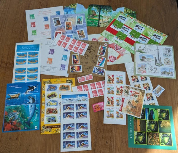 NL* FRANCIA Lotto FRANCOBOLLI NUOVI IN EURO anno 2002 Valore Facciale euro 67,74