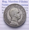 NL* VEIII RE D'ITALIA 2 Lire ARGENTO 1908 QUADRIGA VELOCE ottima conservazione