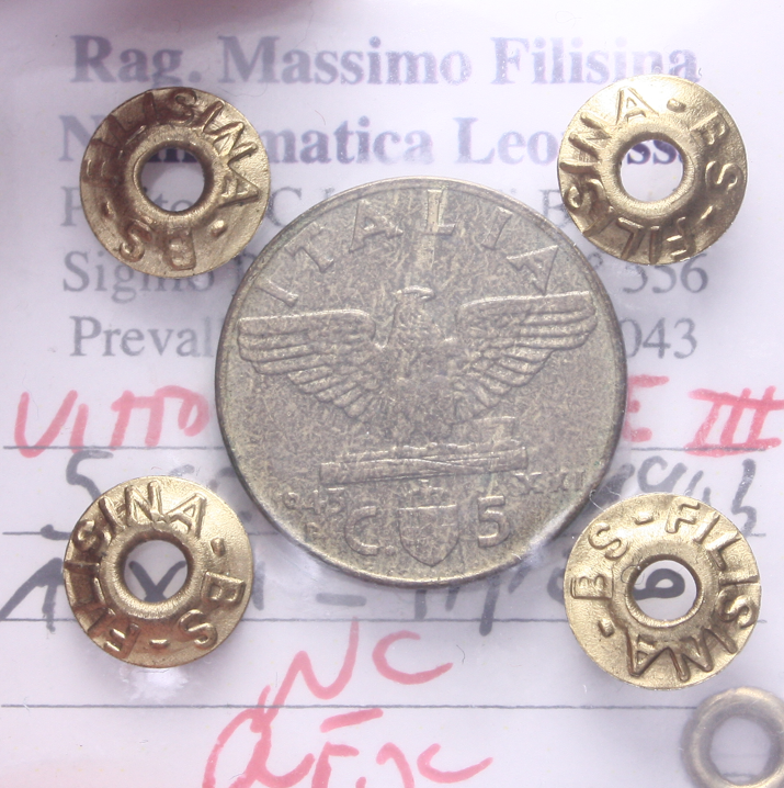 NL*VEIII 5 CENTESIMI BRONZITAL IMPERO 1943 XXI NC QFDC Perizia Filisina Massimo