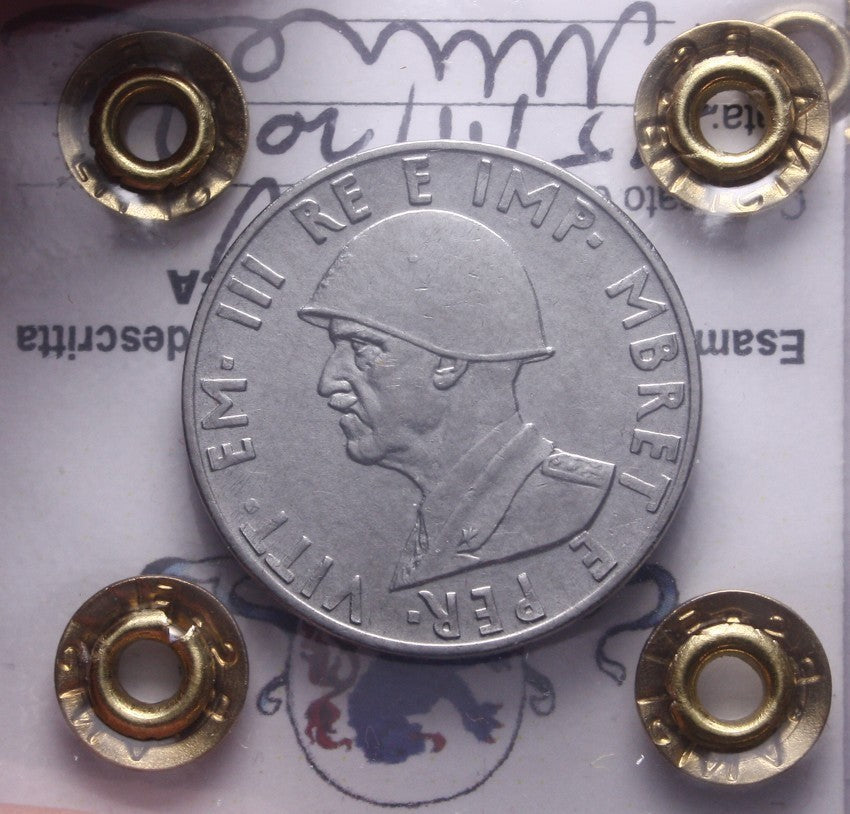 NL* VEIII ALBANIA 0,50 LEK 1939 XVIII MAGNETICA QFDC Perizia Filisina Massimo