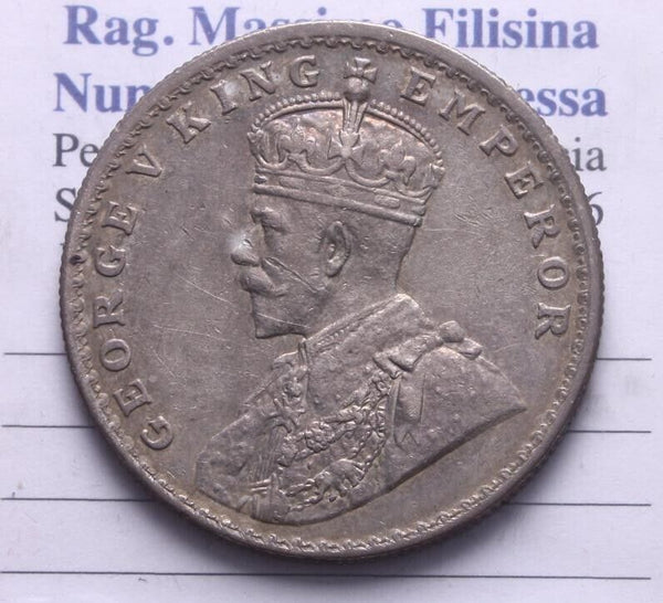 EN* INDIA RE GEORGE V 1 RUPEE Silver Rupee 1916 EXCELLENT CONDITION