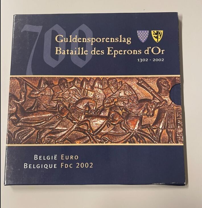 NL* BELGIUM BELGIQUE Divisional EURO 2002 8 VALUES EURO COINS FDC - B UNCIRCUL.