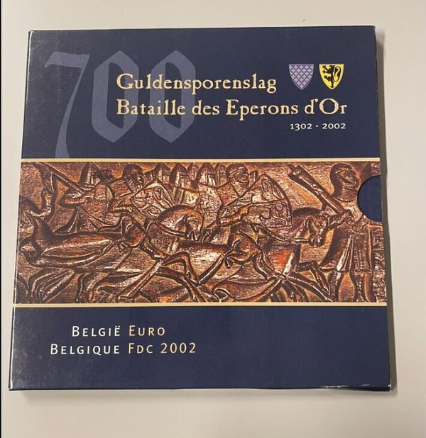 NL* BELGIO BELGIQUE Divisionale EURO 2002 8 VALORI EURO COINS FDC - B UNCIRCUL.