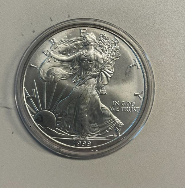 NL* STATI UNITI 1 DOLLARO ARGENTO 1999 1 ONCIA OZ ARGENTO PURO Liberty Walking