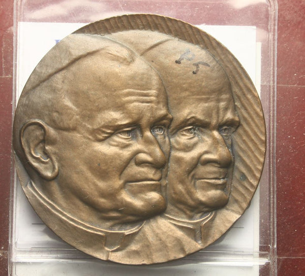 NL* BRESCIA Papa GIOVANNI PAOLO II 1982 Medaglia Bronzo Totus Tuo Opus Medici F
