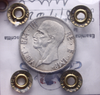 NL* VEIII 5 LIRE ARGENTO FECONDITA' 1936 XIV SPL/QFDC Perizia Filisina Massimo
