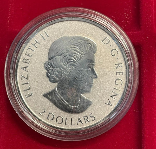NL*CANADA 2 Dollari 2019 3/4 OZ ONCIA ARGENTO PURO Animali Selvatici CAVALLO FDC