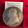 NL* ROME POPE PIUS XII Silver Medal 1956 EXTRAORDINARY PEACE JUSTICE CHARITY