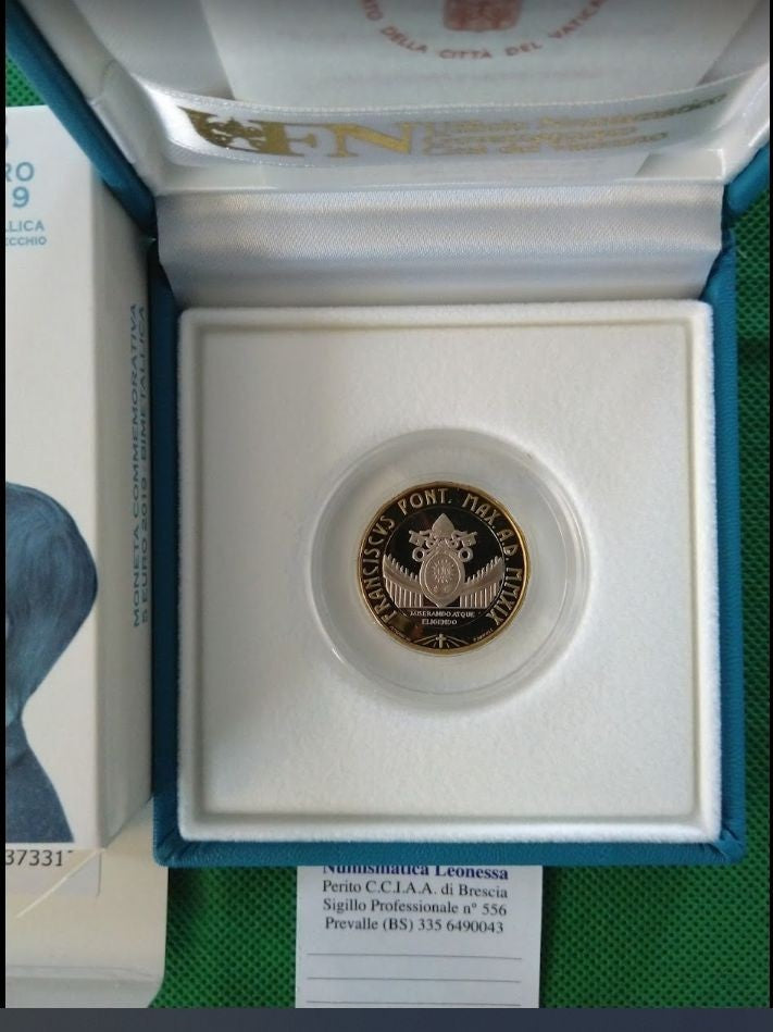 NL* VATICANO Papa FRANCESCO I 5 Euro 2019 GIORNATA GIOVENTU' PANAMA PROOF Set