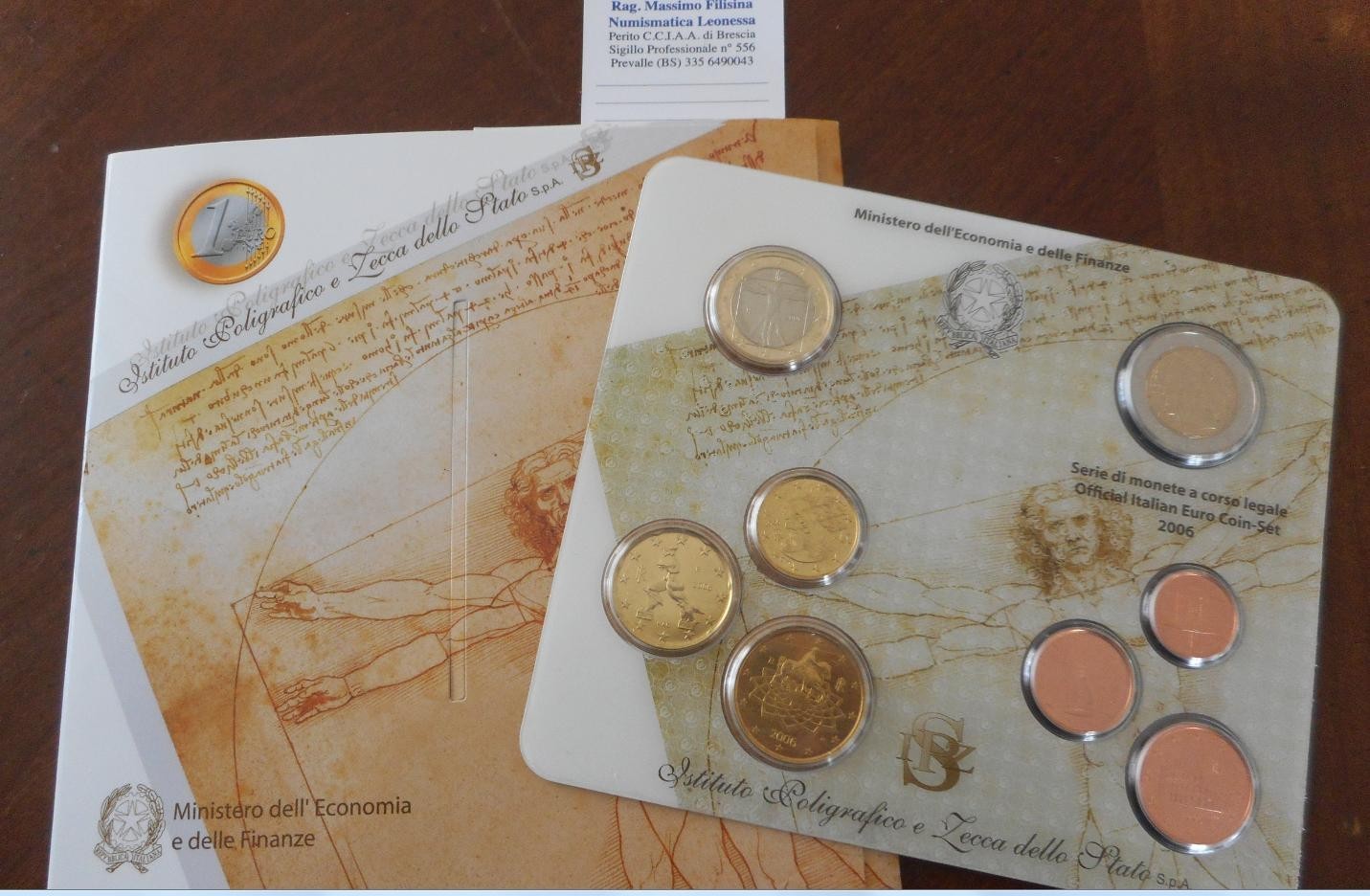 NL* ITALIA Repubblica Divisionale 2006 8 Valori IN EURO  FDC Set zecca