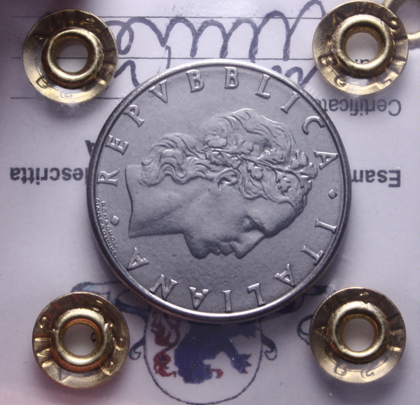 NL* Italia 50 LIRE VULCANO 1989 ASSE RUOTATO 90° NC QFDC Perizia Filisina