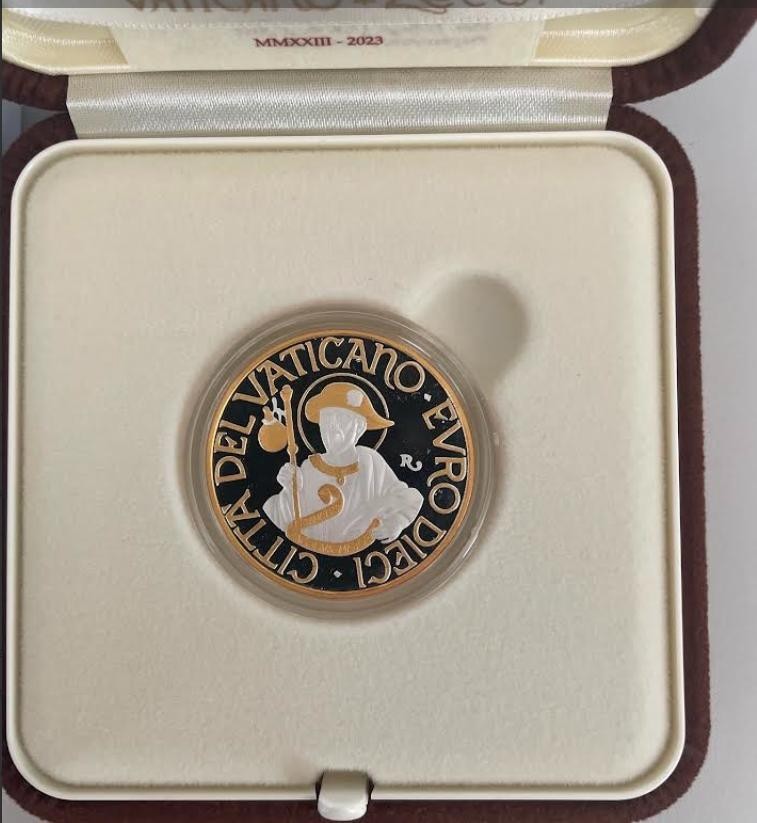 NL* VATICANO FRANCESCO 10 Euro ORO e ARGENTO 2023 S. GIACOMO MAGGIORE PROOF set