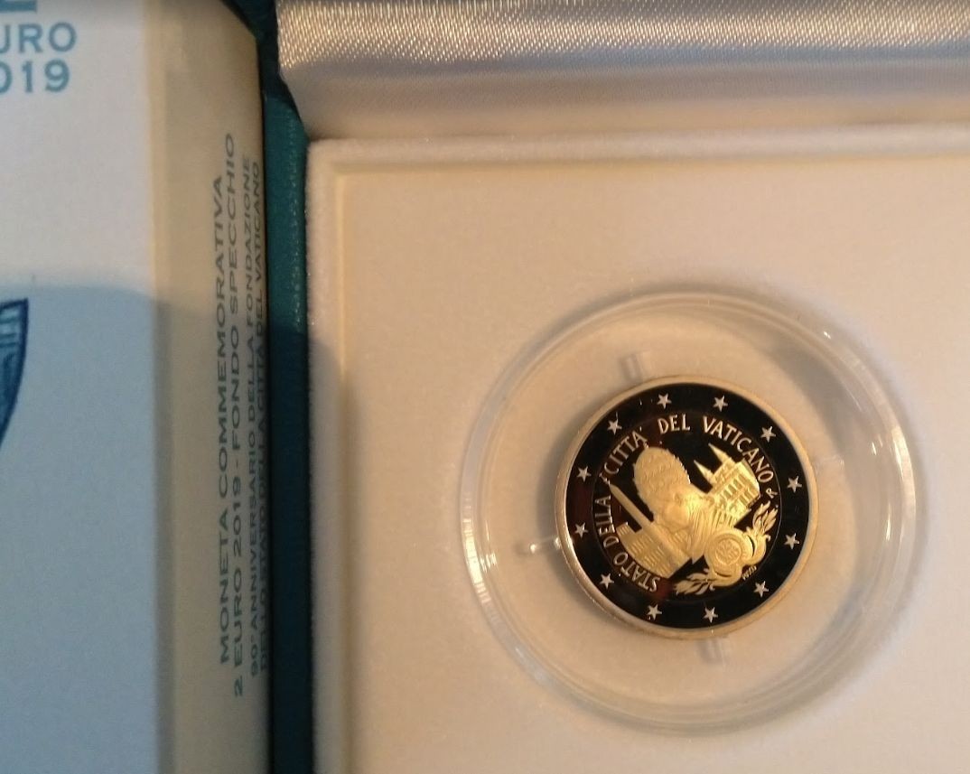NL* VATICANO 2 EURO 2019 FONDAZIONE CITTA' STATO Proof set zecca