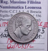 EN* VEIII 1 Lire Silver 1905 SAVOY EAGLE RR R2 QSPL/SPL Filisina M. Grading