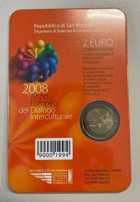 NL* SAN MARINO 2 Euro 2007 GIUSEPPE GARIBALDI FDC WITHOUT box