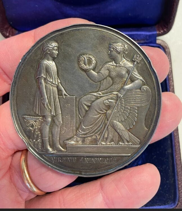 NL * GERMANY Berlin 1856 Silver Medal TECHNICAL HIGH SCHOOL 1856 AWARD mm56