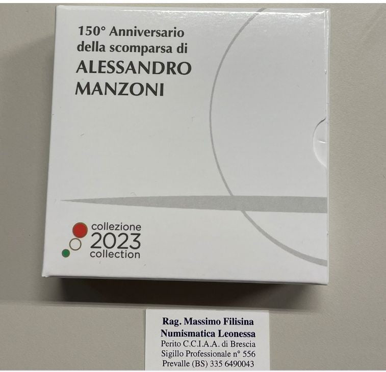 NL* ITALIA Repubblica 2 EURO 2023 ALESSANDRO MANZONI Proof set zecca