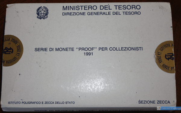 NL*ITALY Divisional 1991 A. VIVALDI 11 Values 500 and 1000 Lire SILVER PROOF