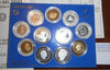 NL* ITALIA Divisionale 1989 T. CAMPANELLA 11 V con 500 LIRE ARGENTO PROOF Set