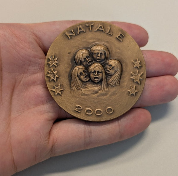 NL* BRESCIA Medaglia Bronzo PELLEGRINO ANNO DOMINI NATALE 2000 opus Medici