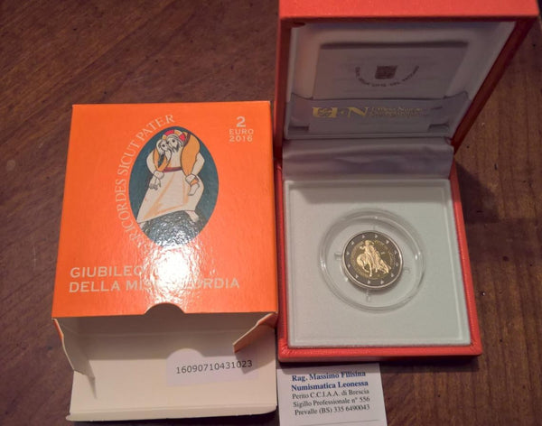 NL* VATICANO 2 EURO 2016 GUIBILEO DELLA MISERICORDIA Proof set zecca