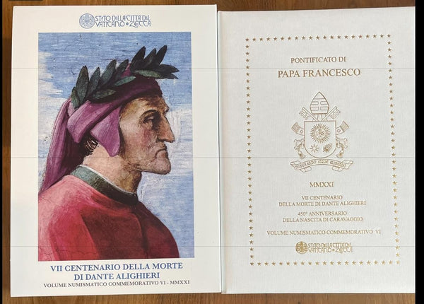 NL*CITTA' DEL VATICANO PAPA FRANCESCO Volume Numismatico 2021 VI con 2+2 euro FD