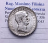 NL* VIII Italy 1 LIRA SILVER 1917 QUADRIGA BRIOSA SUPER as per photos